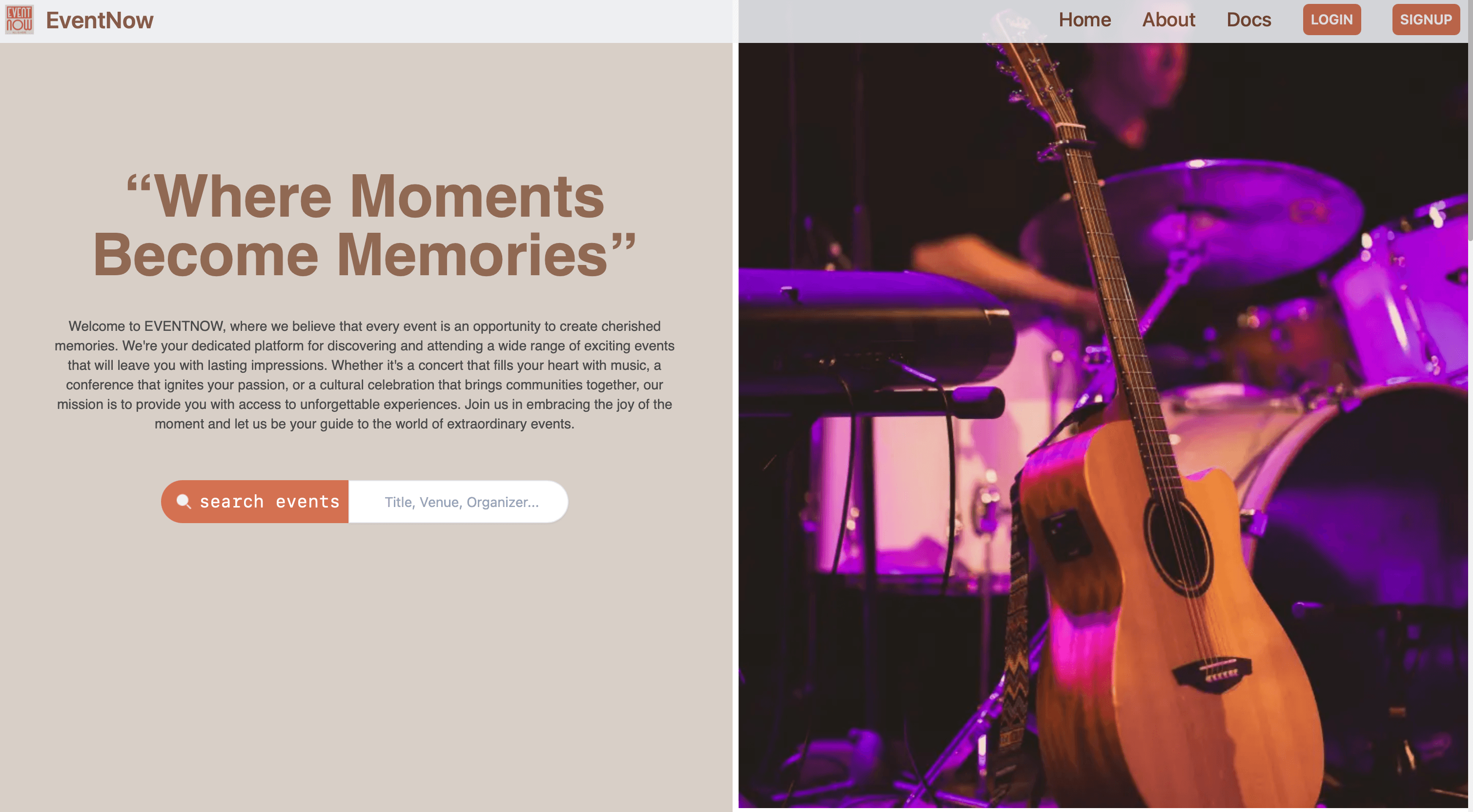 EventNow – Event Management & Ticketing Platform